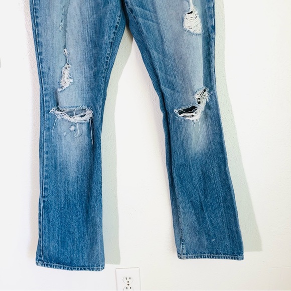 Abercrombie & Fitch > Womens Emma Distressed Boot Cut Low Rise Jeans > 10R - Picture 3 of 12
